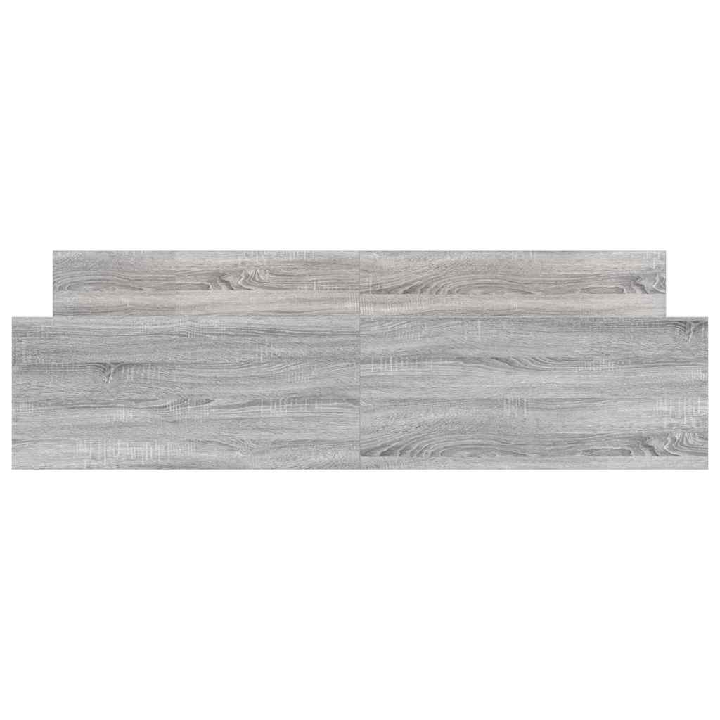 Bed Frame without Mattress Grey Sonoma 180x200 cm Super King