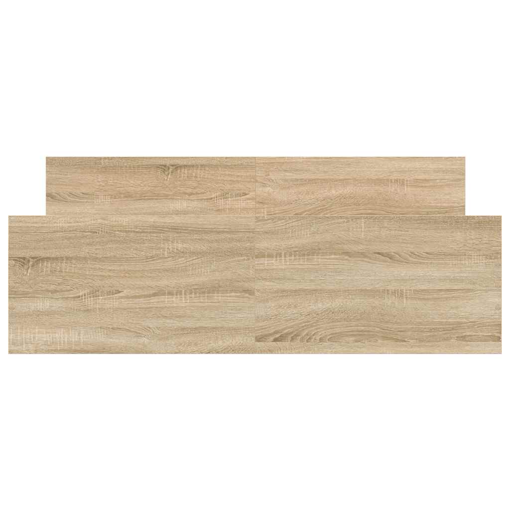 Bed Frame without Mattress Sonoma Oak 140x190 cm