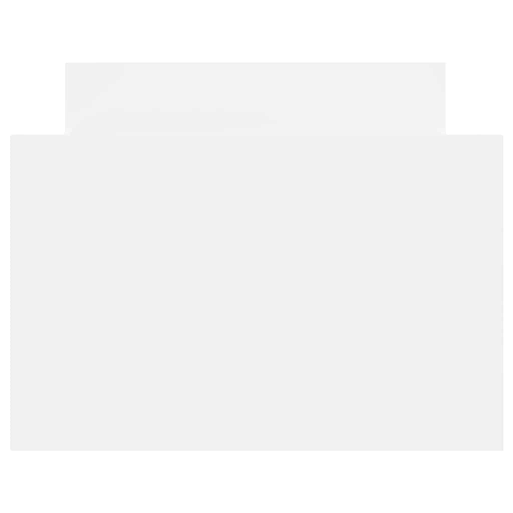 Bed Frame without Mattress White 100x200 cm