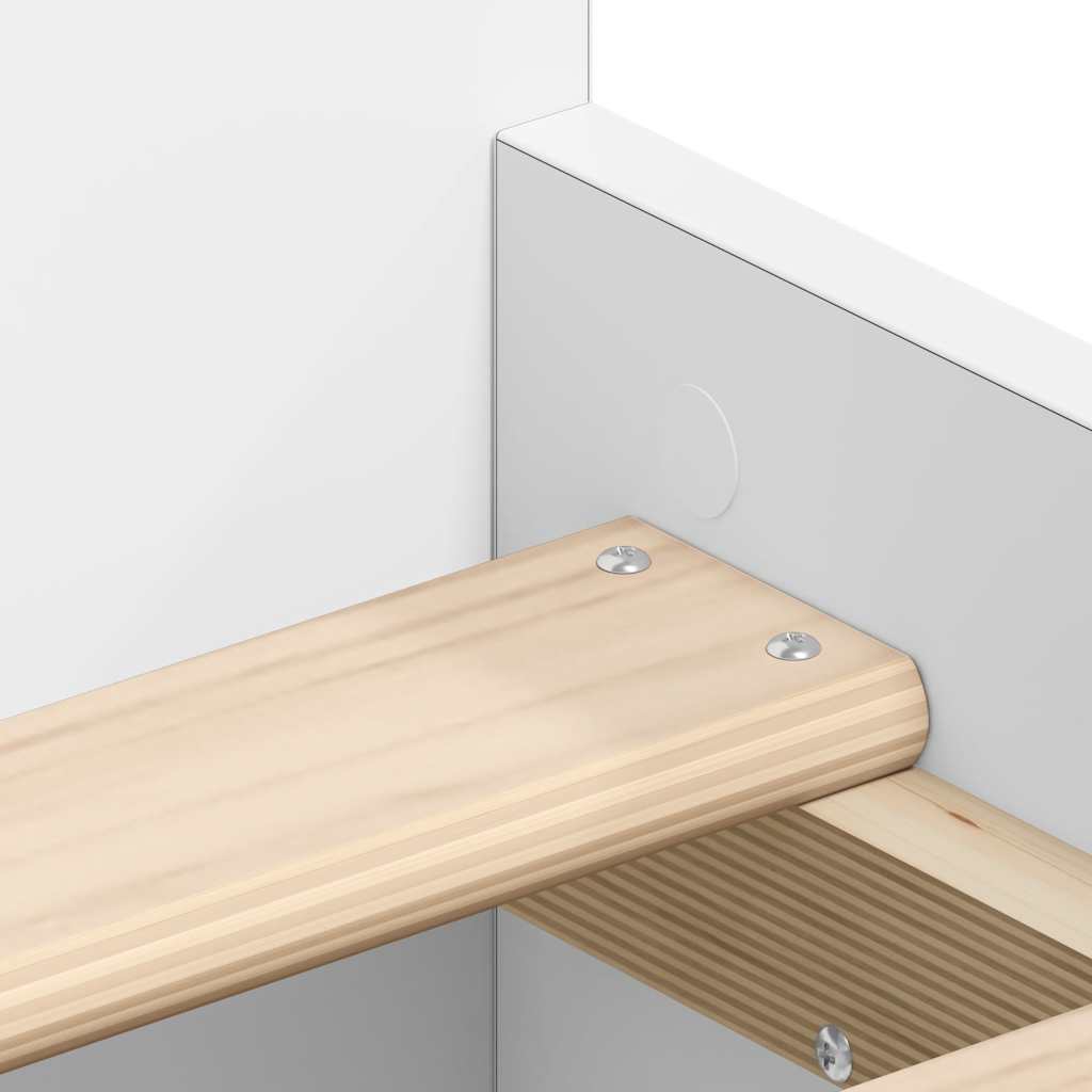 Bed Frame without Mattress White 100x200 cm