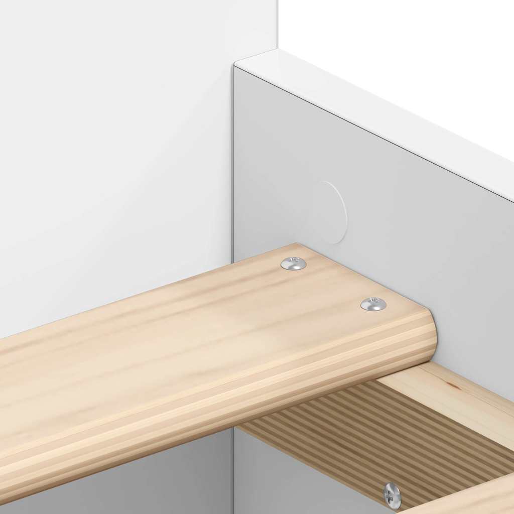 Bed Frame without Mattress White 90x190 cm Single