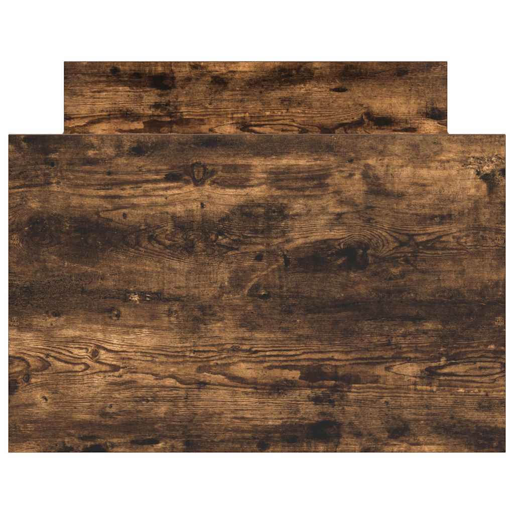 Bed Frame without Mattress Smoked Oak 90x190 cm Single