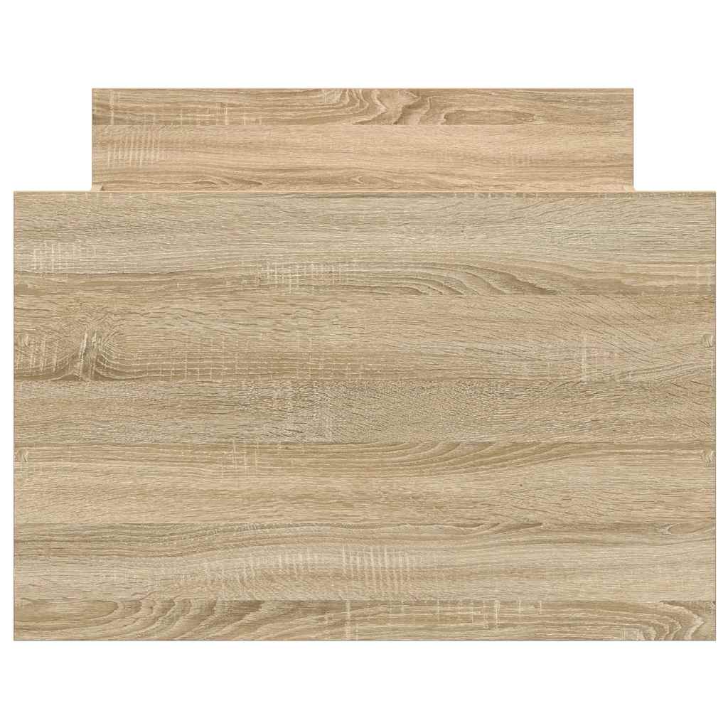 Bed Frame without Mattress Sonoma Oak 75x190 cm Small Single
