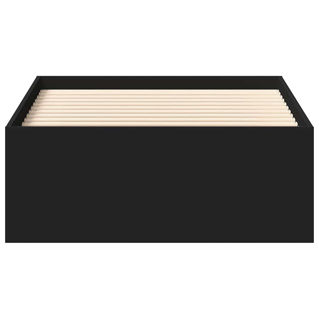 Bed Frame without Mattress Black 90x200 cm