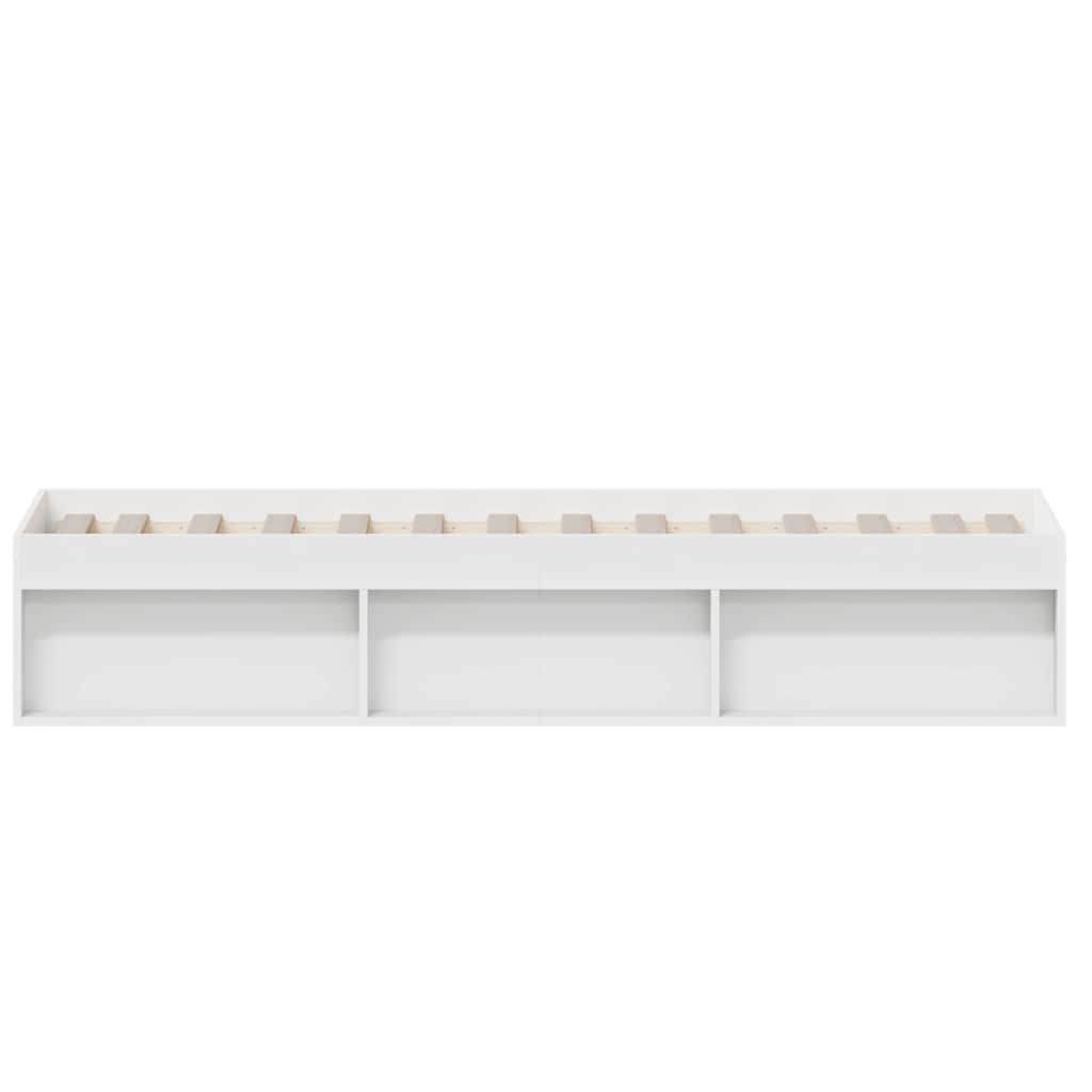 Bed Frame without Mattress White 100x200 cm