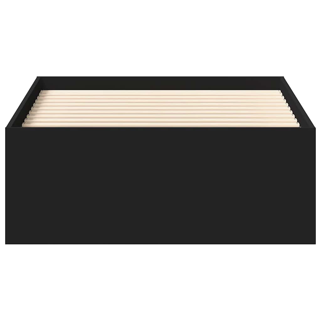 Bed Frame without Mattress Black 100x200 cm