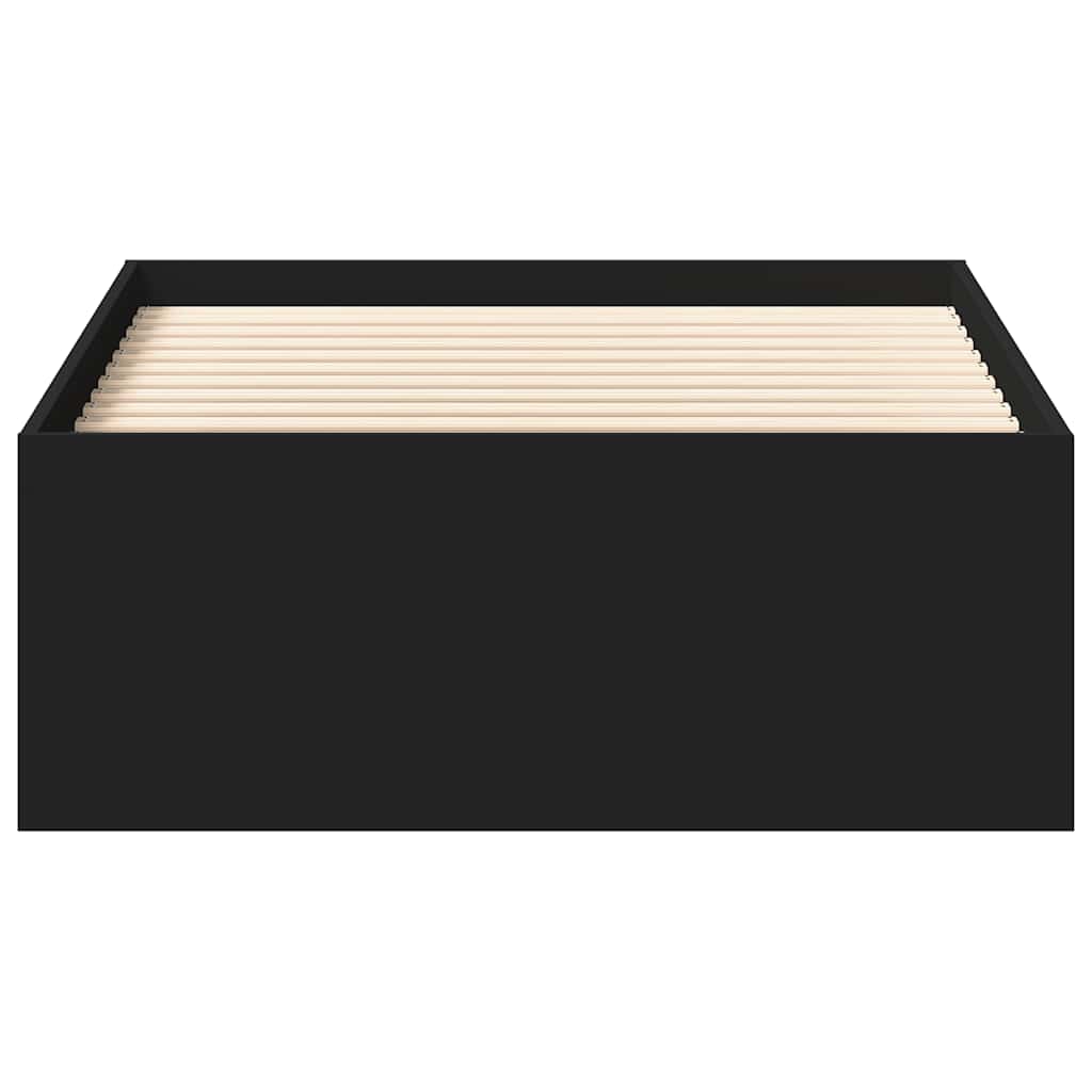 Bed Frame without Mattress Black 75x190 cm Small Single Small Single