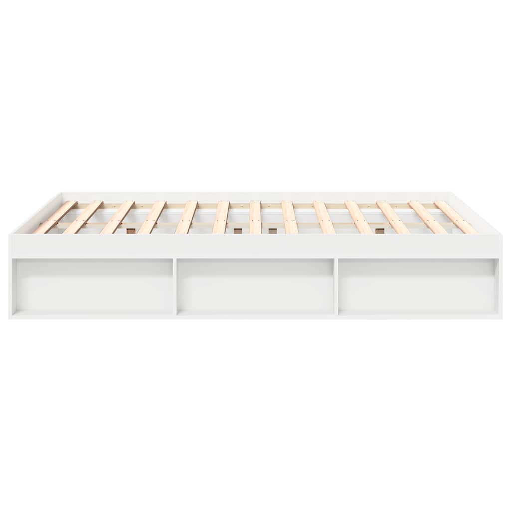 Bed Frame without Mattress White 120x200 cm