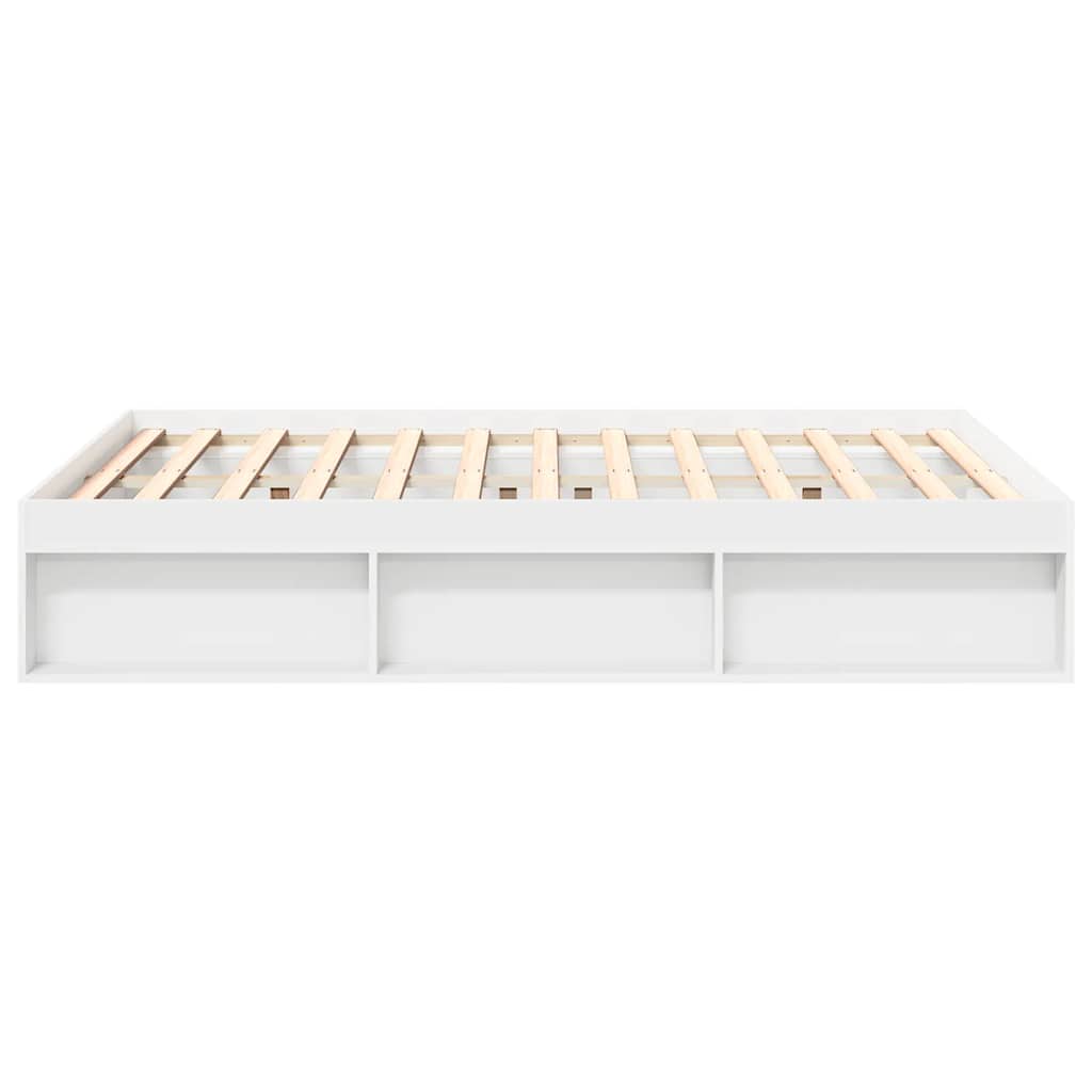 Bed Frame without Mattress White 140x200 cm