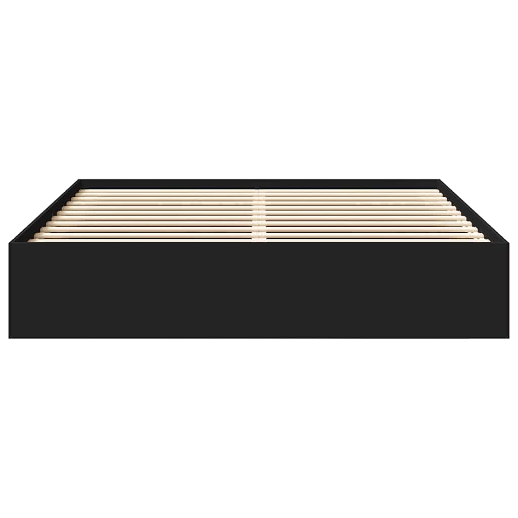Bed Frame without Mattress Black 180x200 cm Super King Super King Size