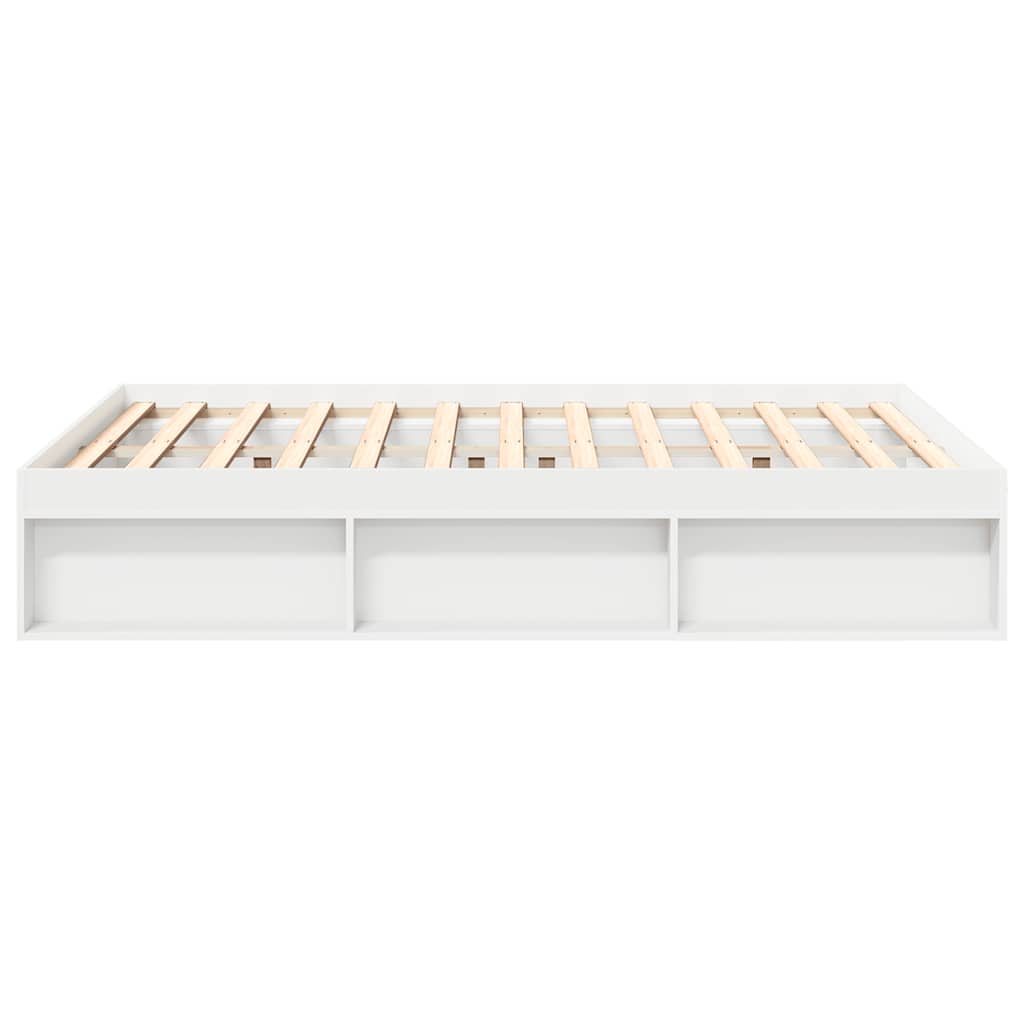 Bed Frame without Mattress White 120x190 cm Small Double Small Double
