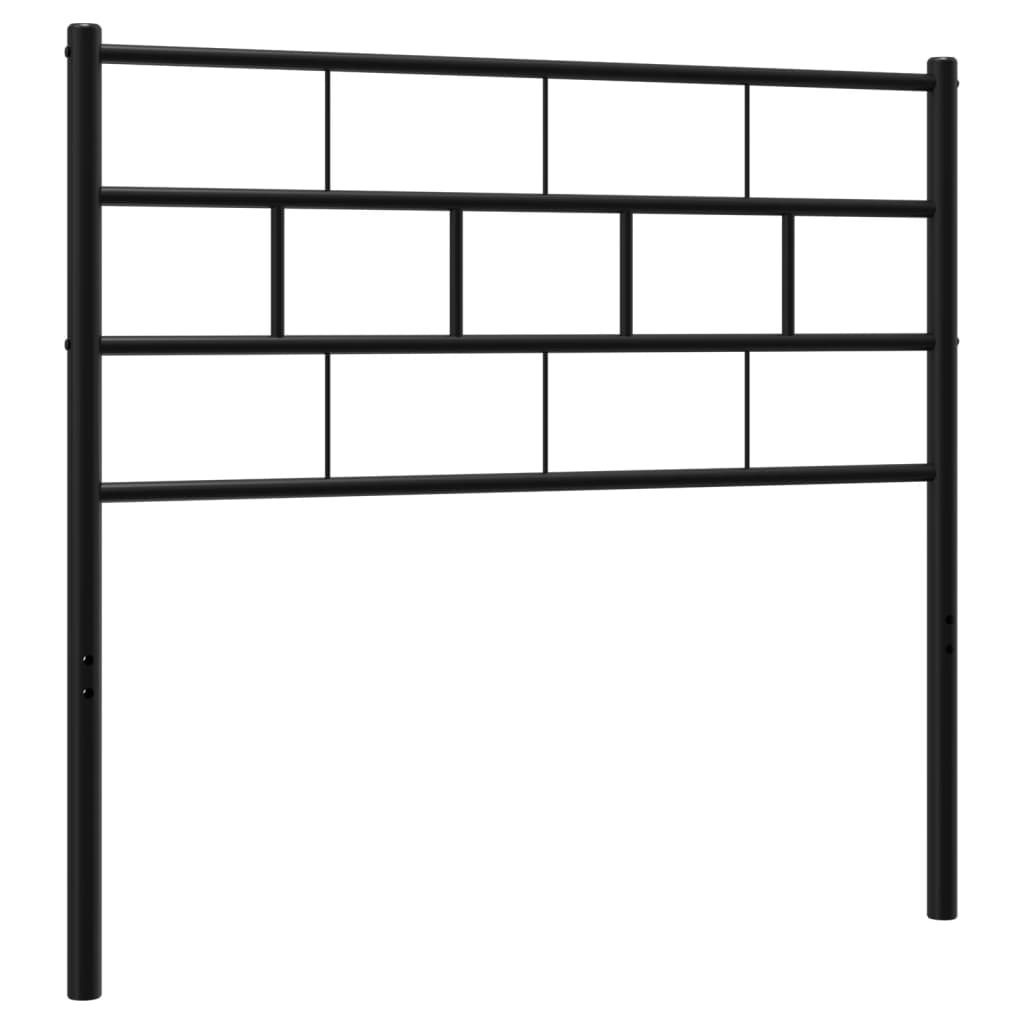 Metal Headboard Black 75 cm