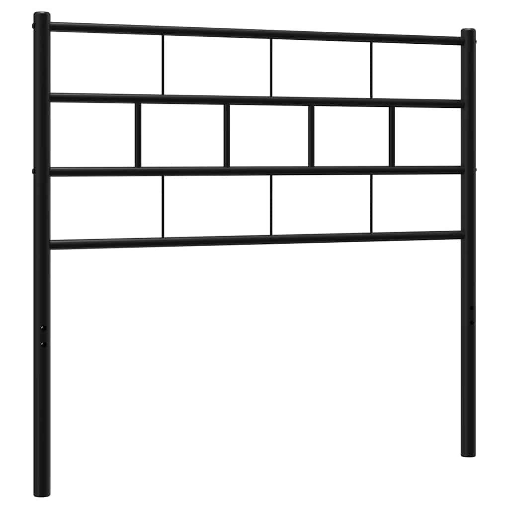 Metal Headboard Black 100 cm