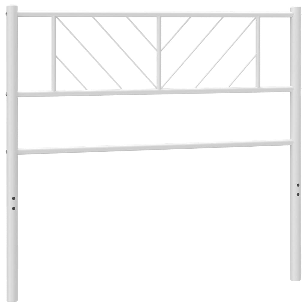 Metal Headboard White 75 cm
