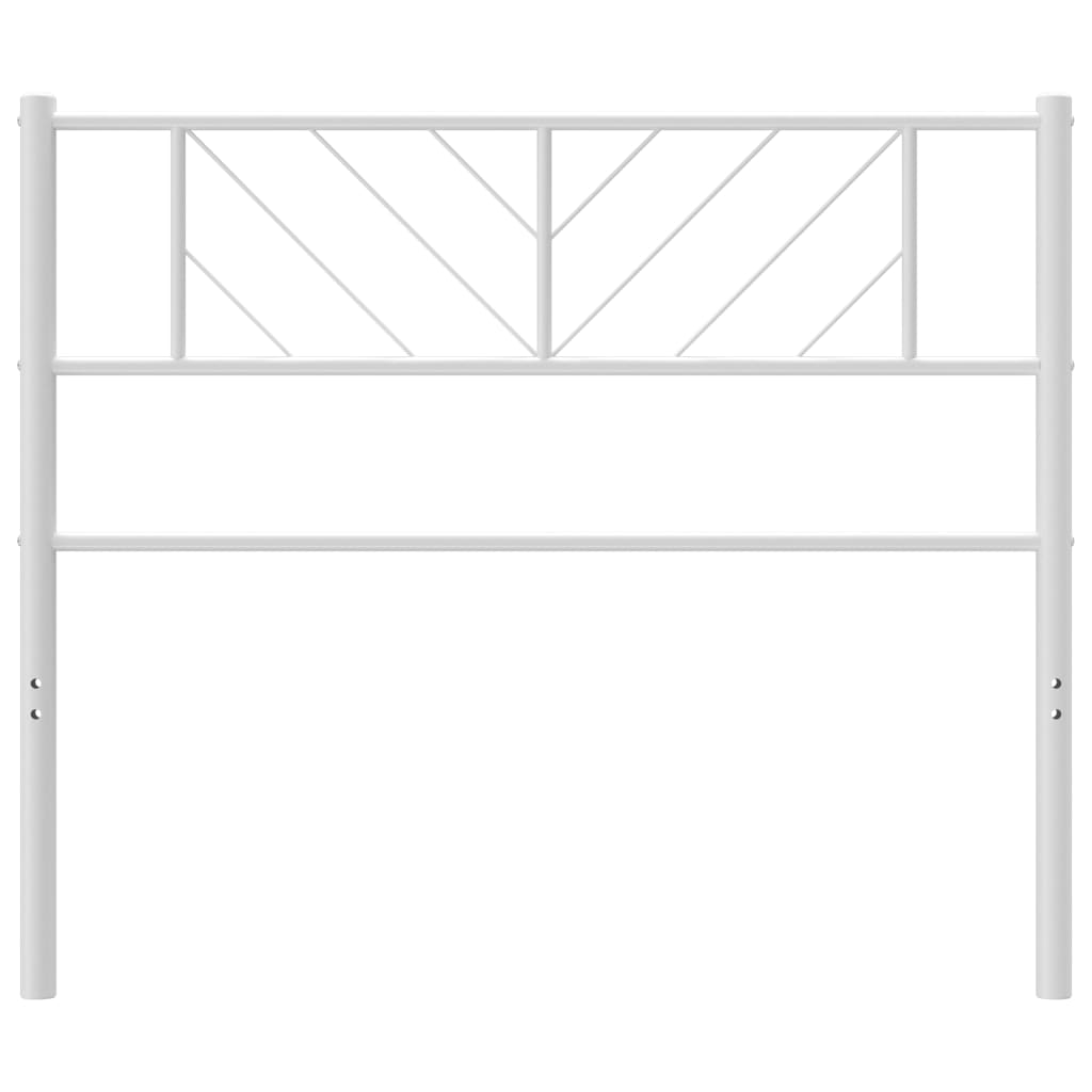 Metal Headboard White 75 cm