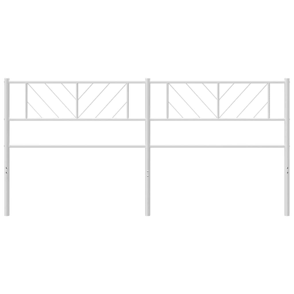 Metal Headboard White 193 cm