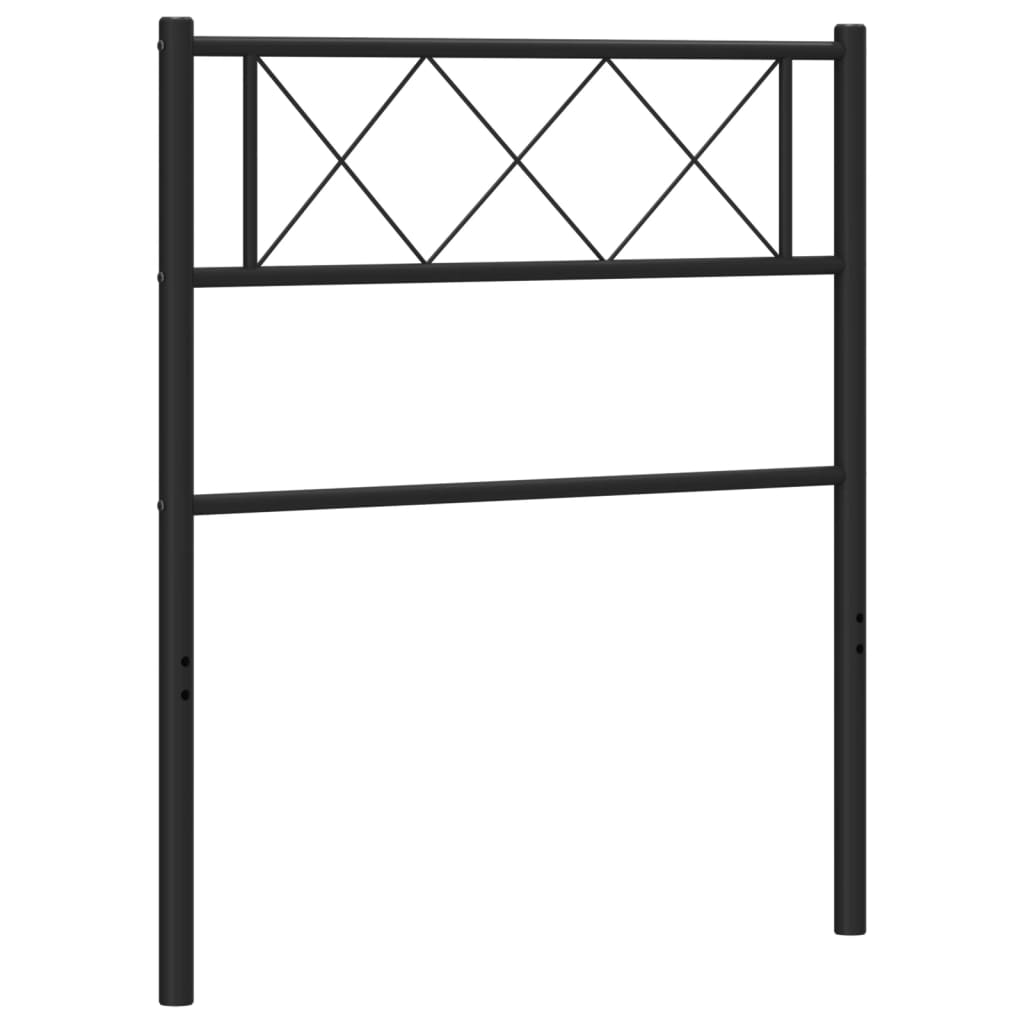 Metal Headboard Black 75 cm