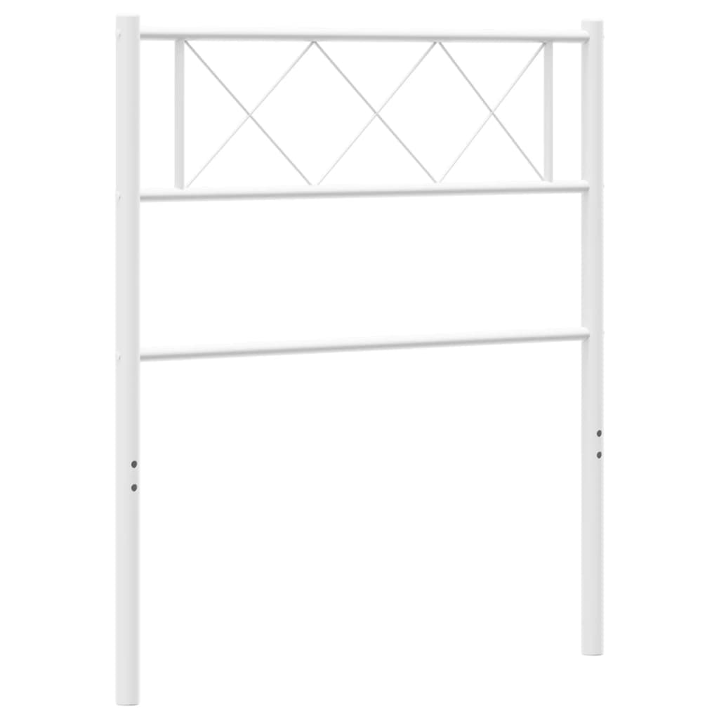 Metal Headboard White 75 cm