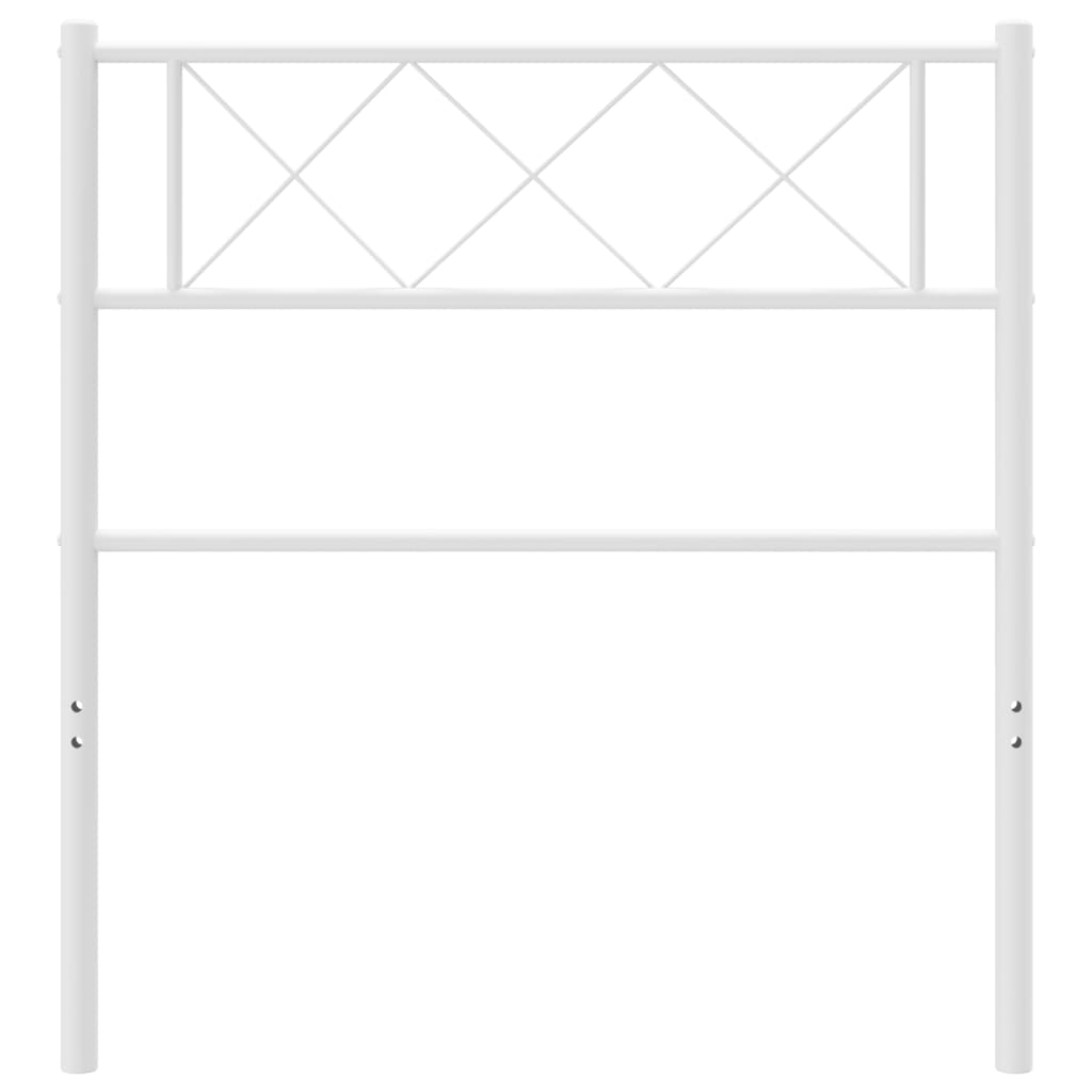 Metal Headboard White 75 cm
