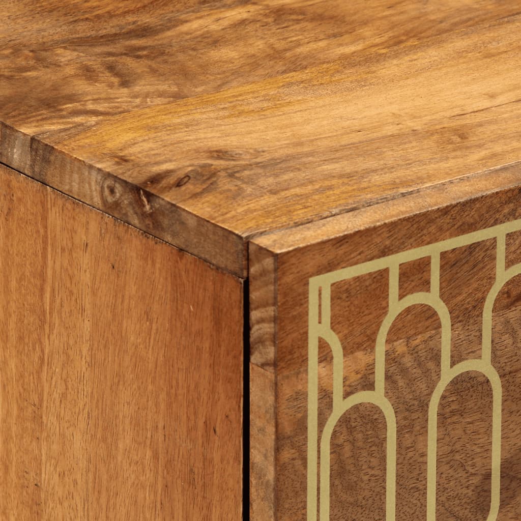 Side Cabinets 2 pcs 60x33x75 cm Solid Wood Mango