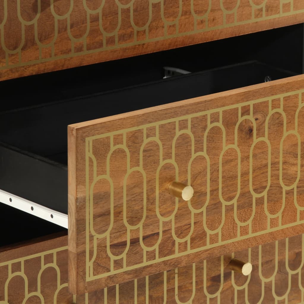 Side Cabinets 3 pcs 60x33x75 cm Solid Wood Mango