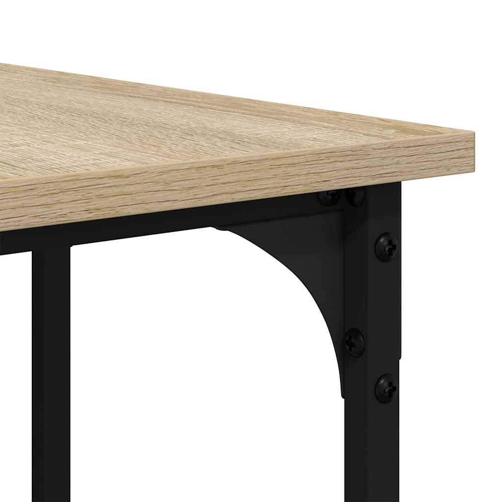 Desk Sonoma Oak 139x139x75 cm Engineered Wood
