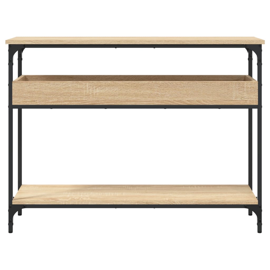 Console Table with Shelf Sonoma Oak 100x29x75cm Engineered Wood