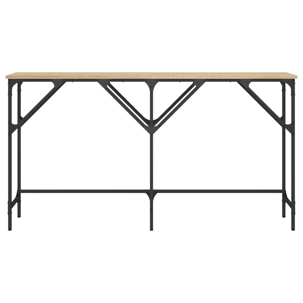 Console Table Sonoma Oak 140x29x75 cm Engineered Wood