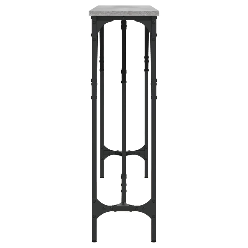 Console Table Grey Sonoma 140x23x75 cm Engineered Wood