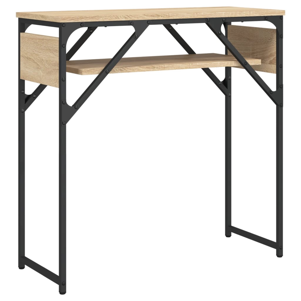 Console Table with Shelf Sonoma Oak 75x30x75cm Engineered Wood