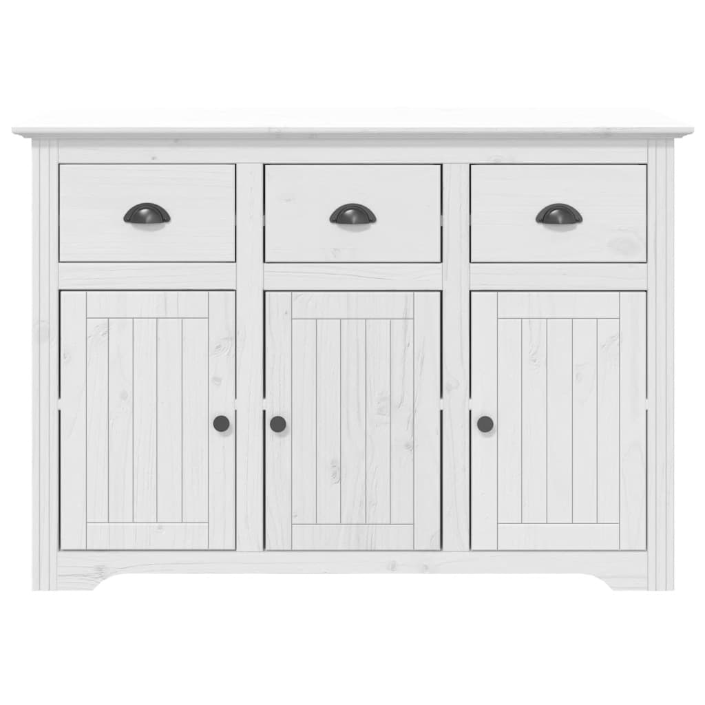 Highborad "BODO" White 115.5x43x200.5 cm Solid Wood Pine