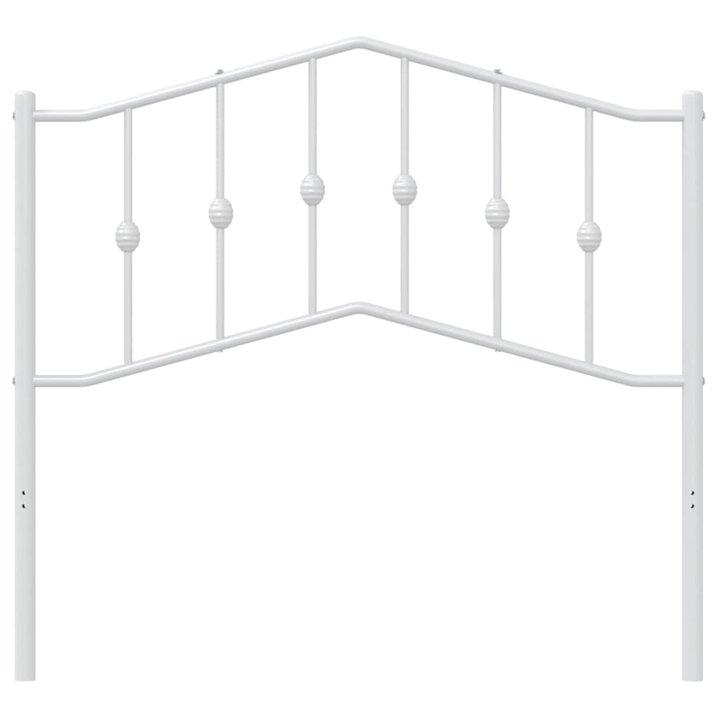 Metal Headboard White 100 cm