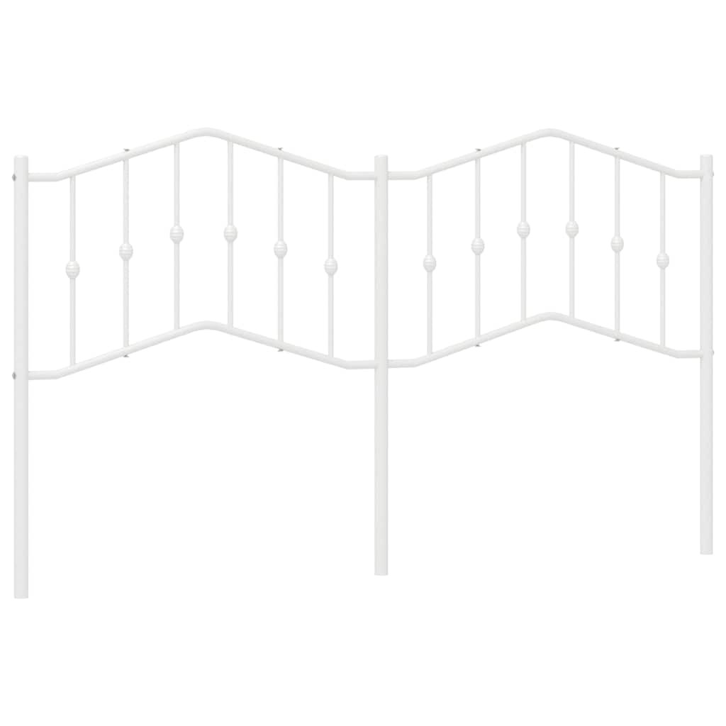 Metal Headboard White 180 cm