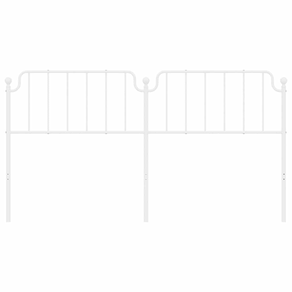 Metal Headboard White 180 cm
