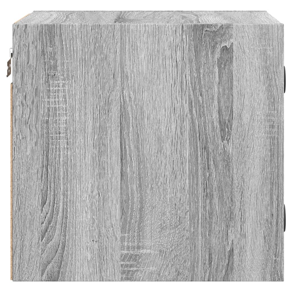 Bedside Cabinets with Glass Doors 2 pcs Grey Sonoma 35x37x35 cm