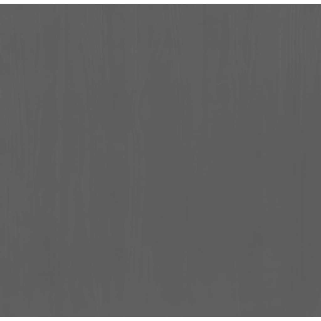 Chest of Drawers FLORO Grey Solid Wood Pine