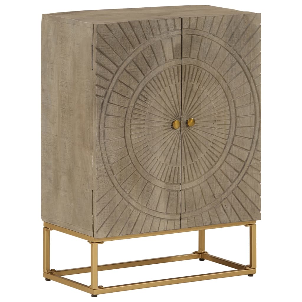 Sideboard 55x30x76 cm Solid Wood Mango and Iron