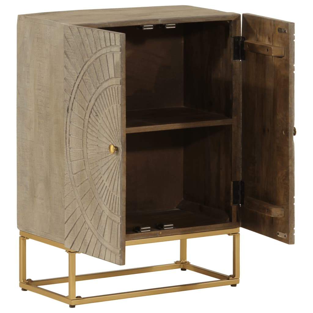 Sideboard 55x30x76 cm Solid Wood Mango and Iron