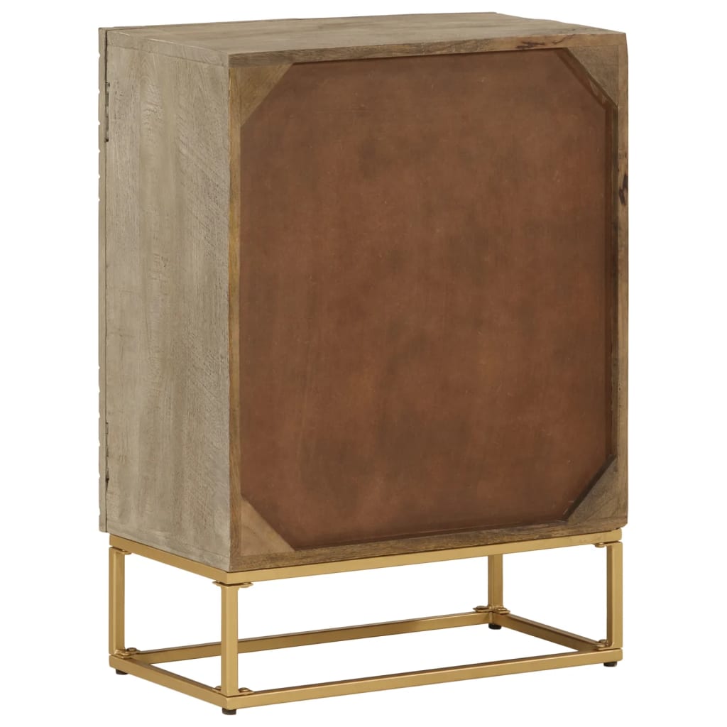 Sideboard 55x30x76 cm Solid Wood Mango and Iron