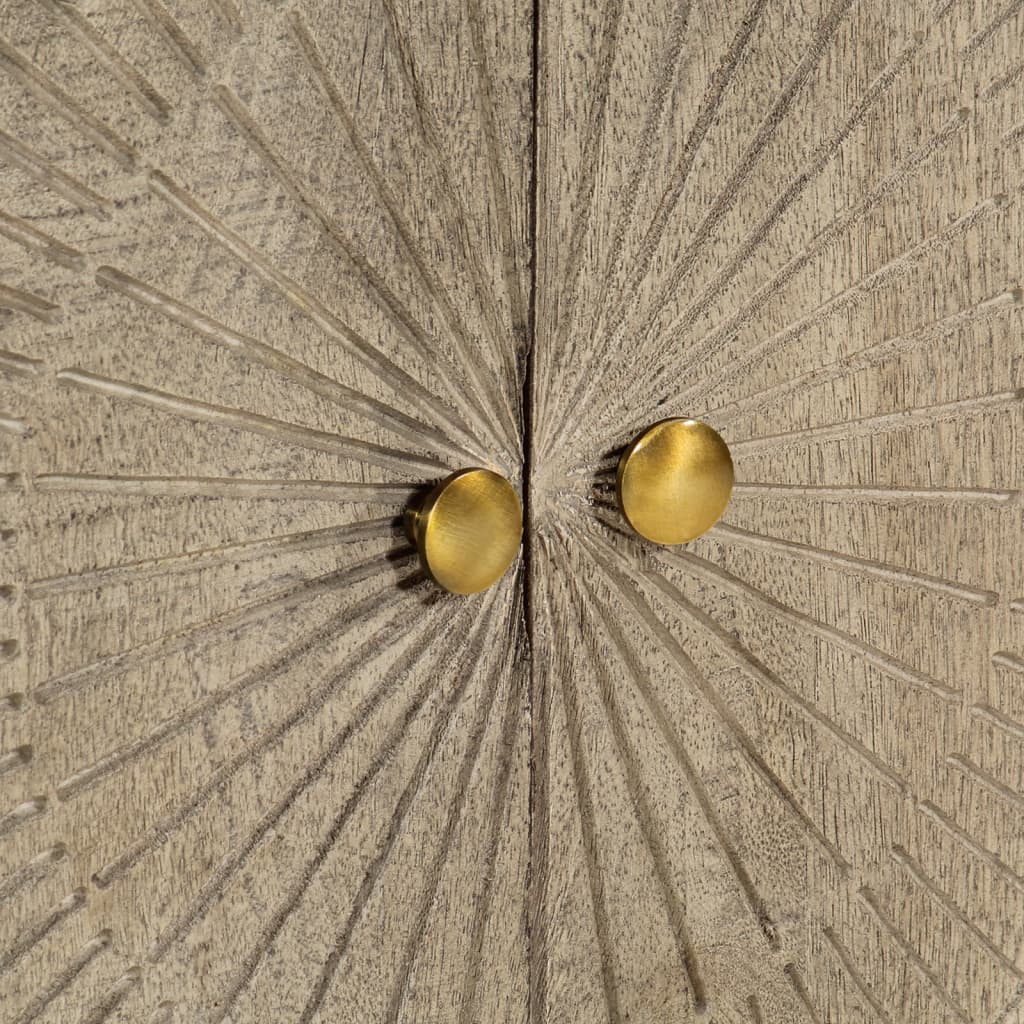 Sideboard 55x30x76 cm Solid Wood Mango and Iron