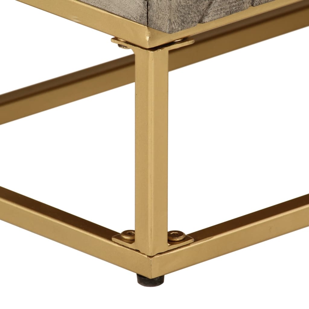 Sideboard 55x30x76 cm Solid Wood Mango and Iron