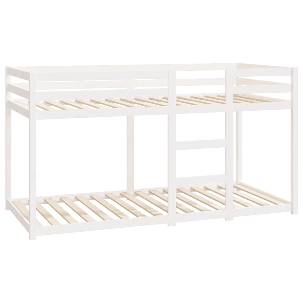 Bunk Bed without Mattress White 90x200 cm Solid Wood Pine