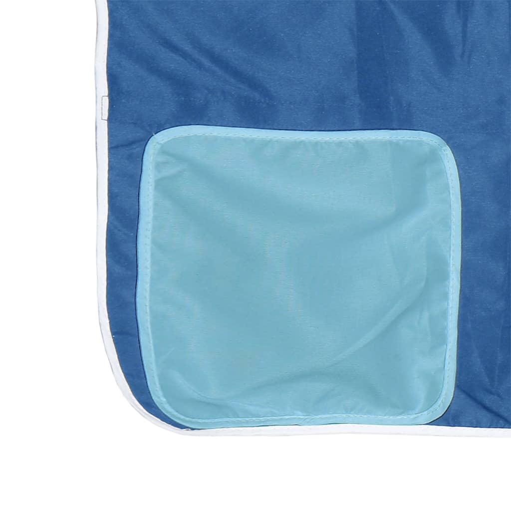 Kids' Loft Bed with Tunnel without Mattress Blue 90x190cm