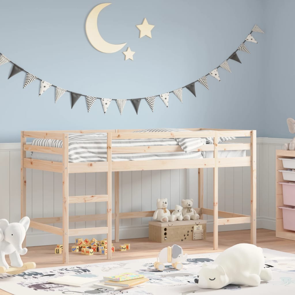 Kids' Loft Bed without Mattress with Ladder 80x200 cm