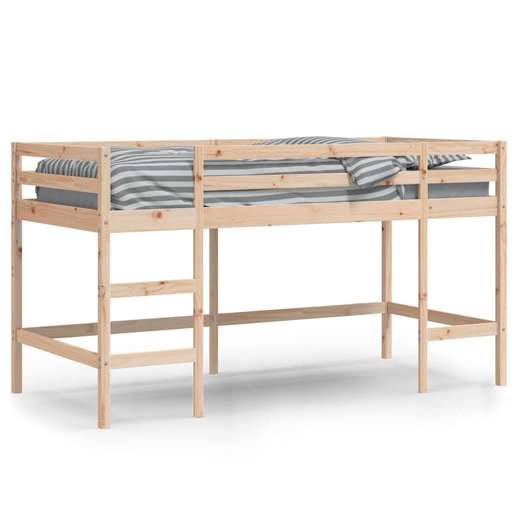 Kids' Loft Bed without Mattress with Ladder 90x190 cm Single