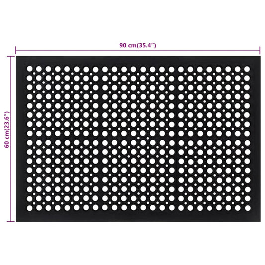 Door Mat Rectangular 60X90 Cm Rubber