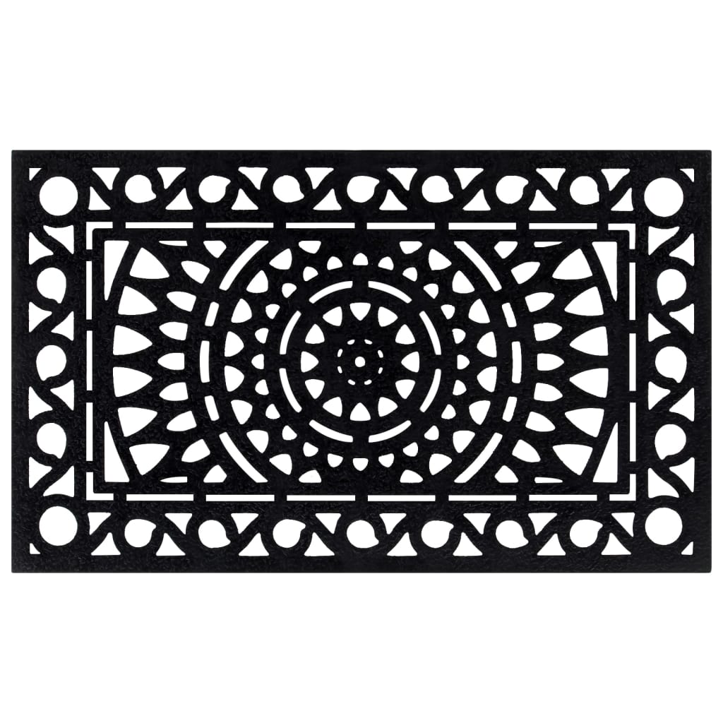 Door Mat Rectangular 45X75 Cm Rubber