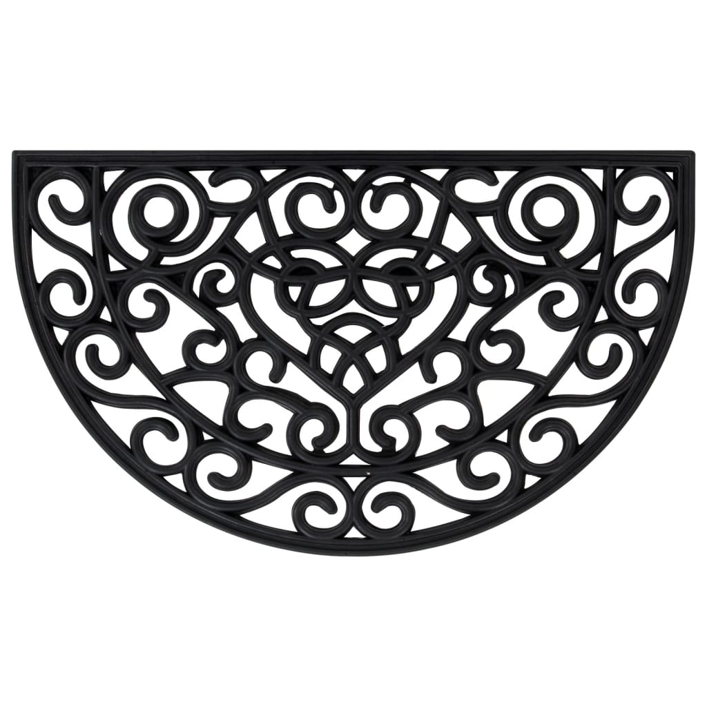 Door Mat Half Round 45X75 Cm Rubber