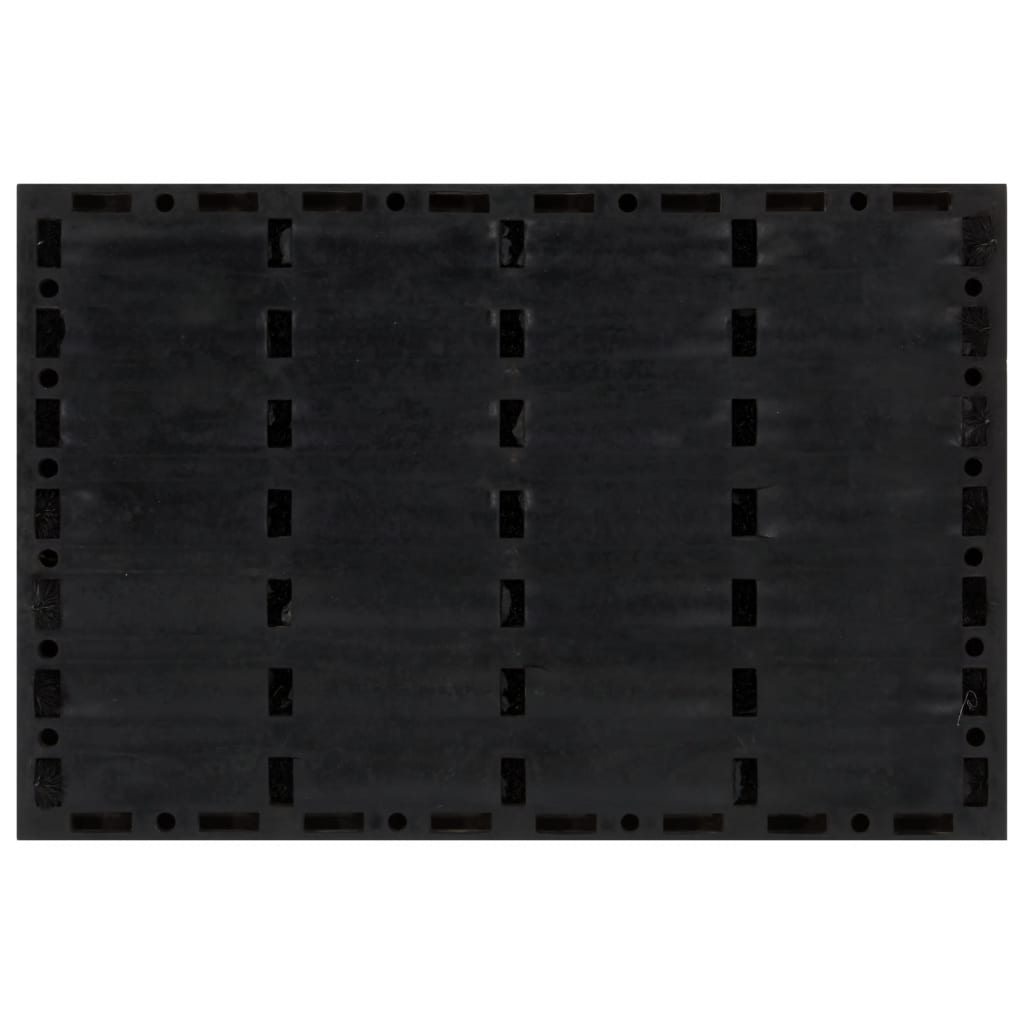 Door Mat Rectangular 40X60 Cm Rubber And Coir