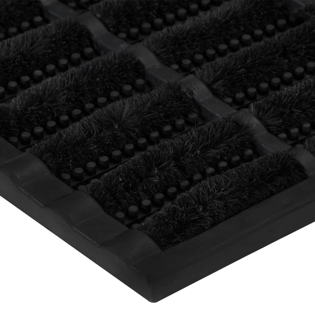 Door Mat Rectangular 45X75 Cm Rubber And Coir